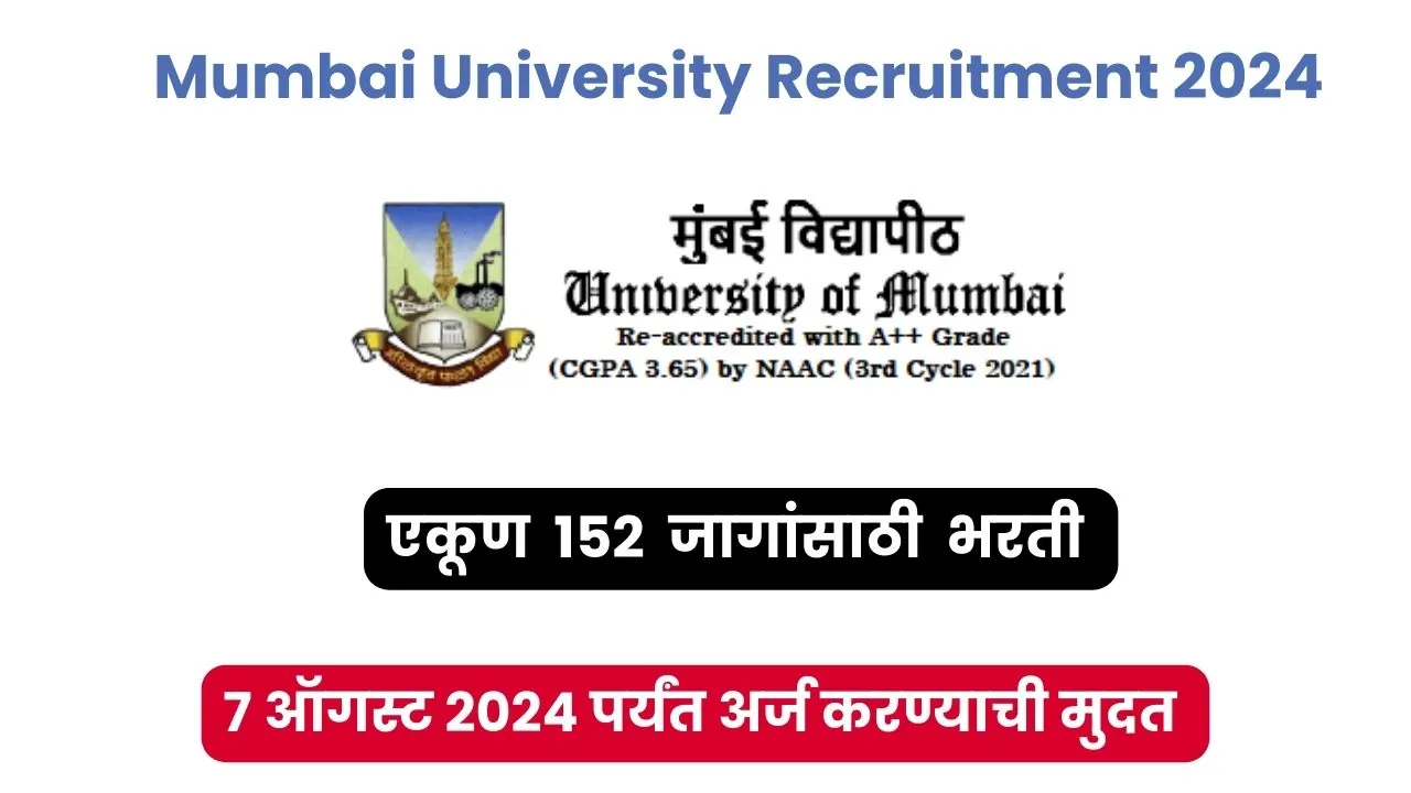 Mumbai University Recruitment 2024, Latest Jobs in Mumbai 2024