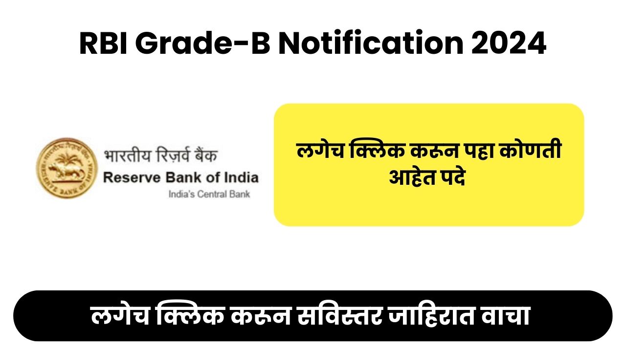 RBI Grade-B Notification 2024, RBI Grade B Vacancy 2024